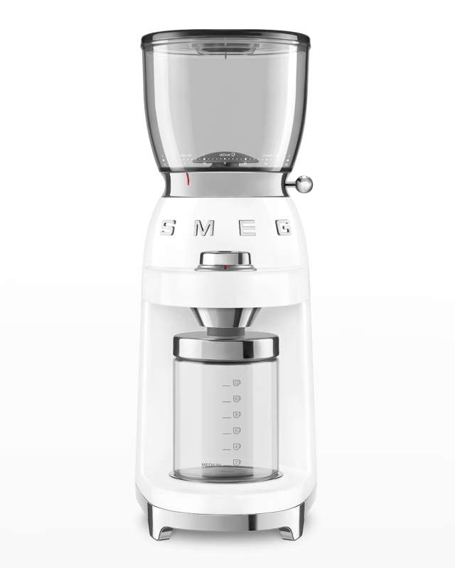 Retro Coffee Grinder, White